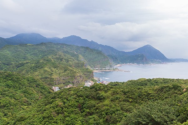 view of city from the mountain