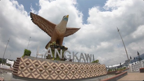 Eagle statue in Langkawi.