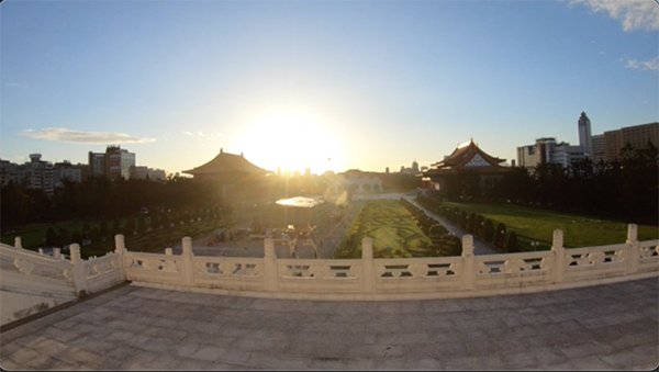 A beautiful view of sunset in taiwan