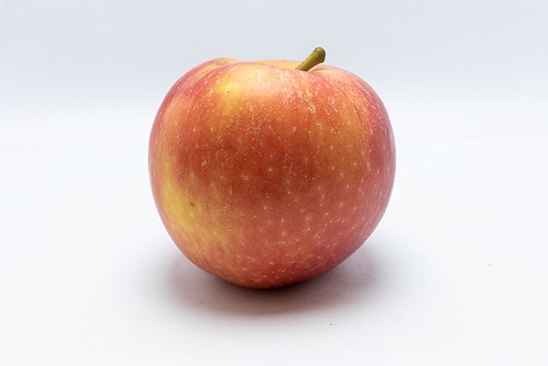 A closeup of a red apple