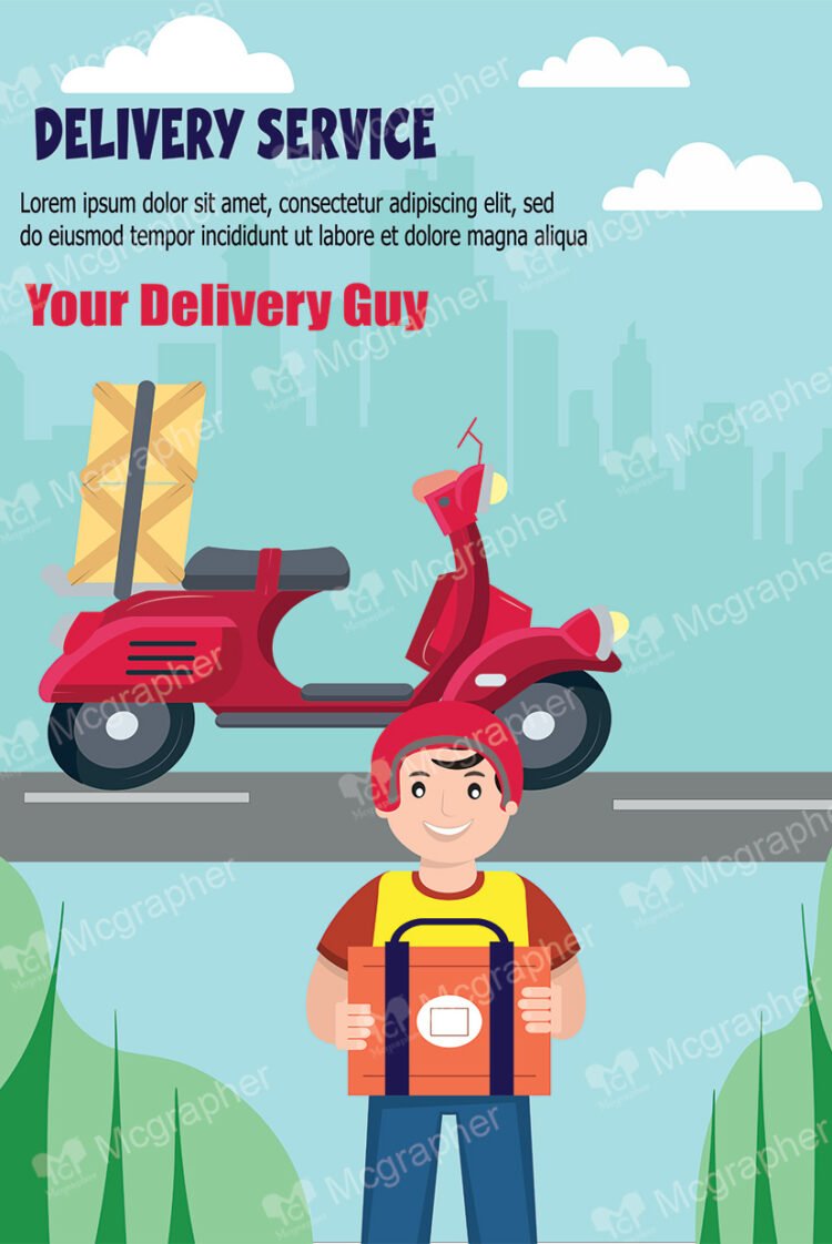 Delivery service and the scooter