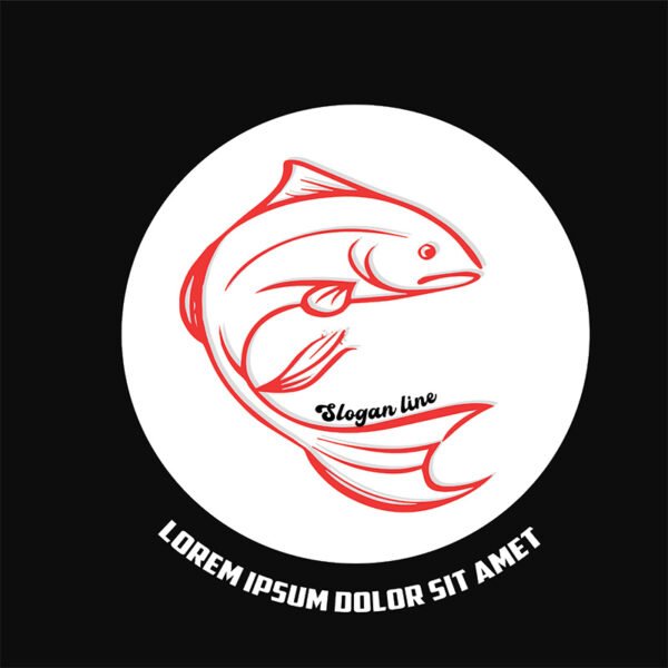 A logo of a fish