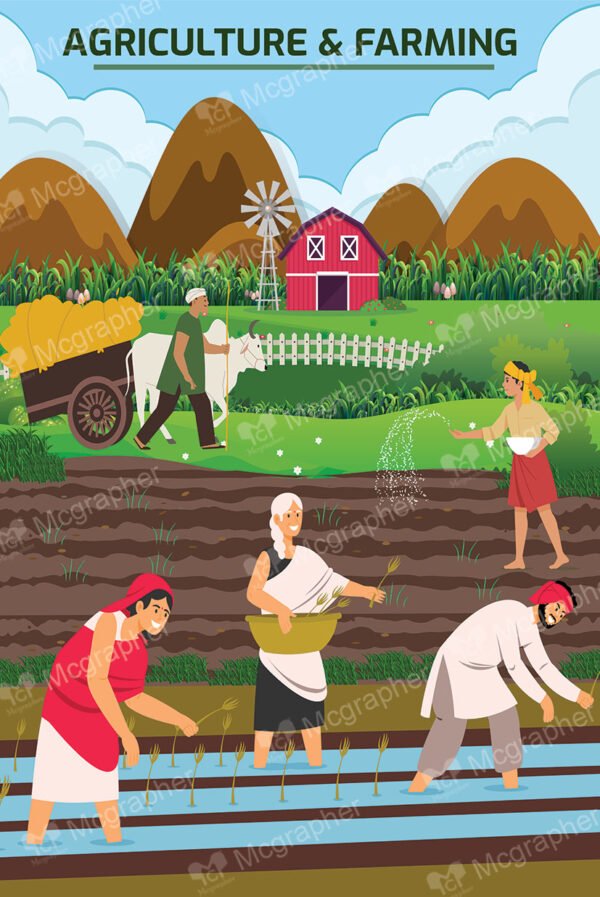 farmers working in the field