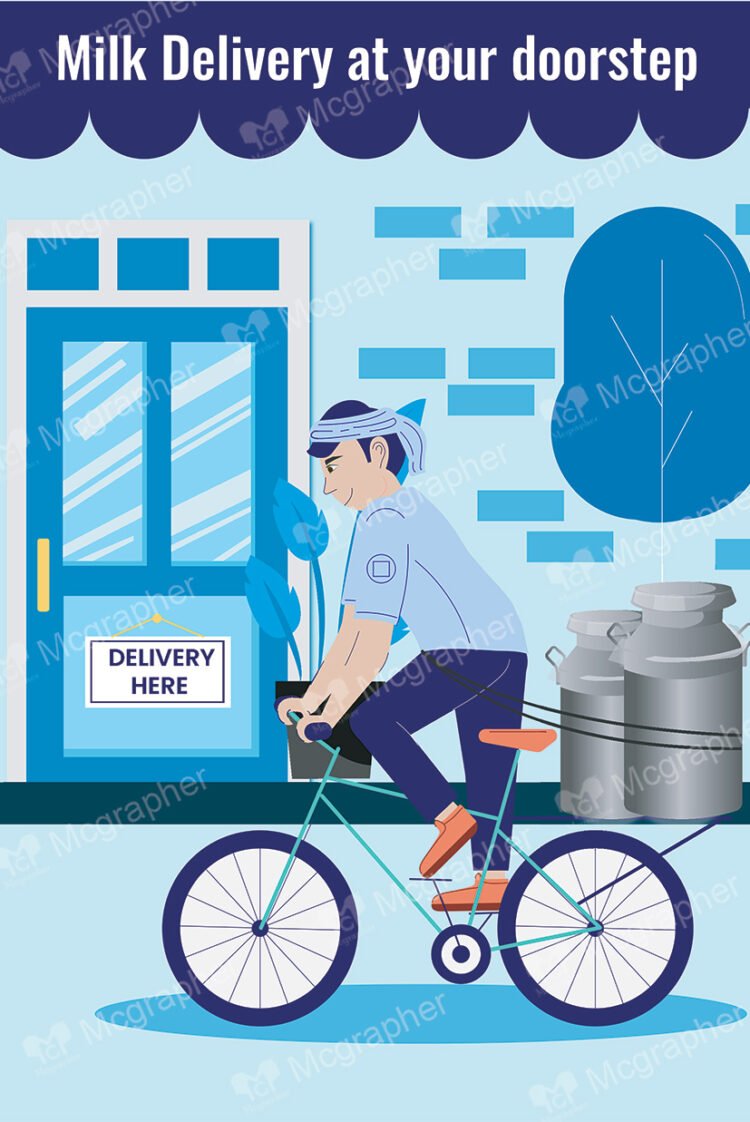 milk man delivering milk