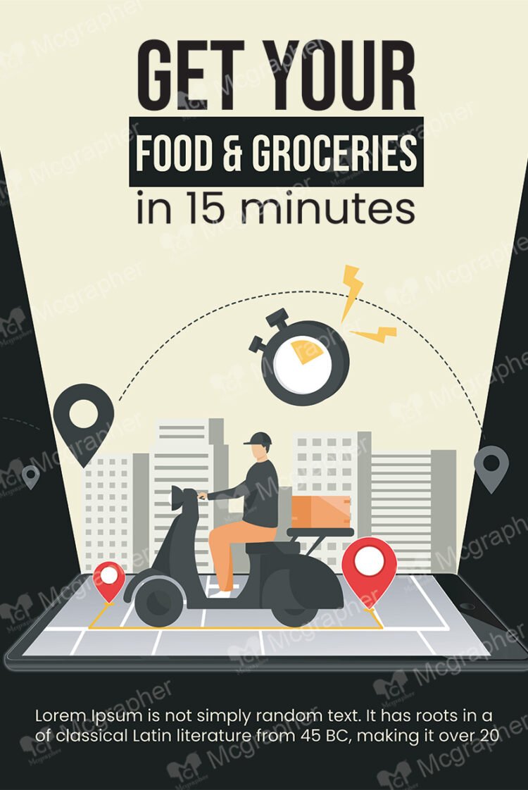 Get your food in 15 minutes