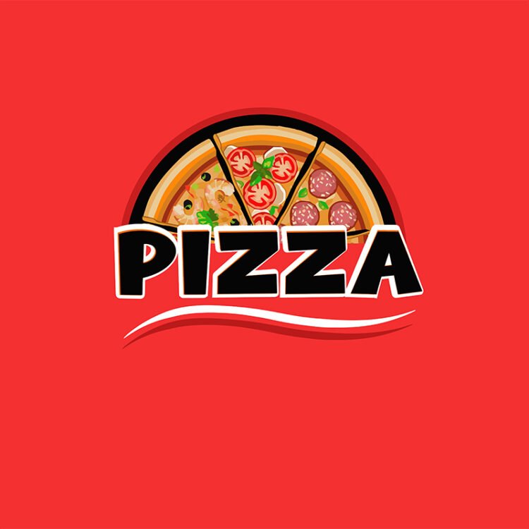 pizza logo with slices