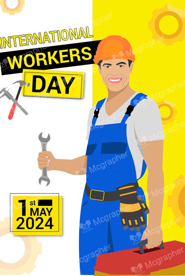 a construction worker with his tools