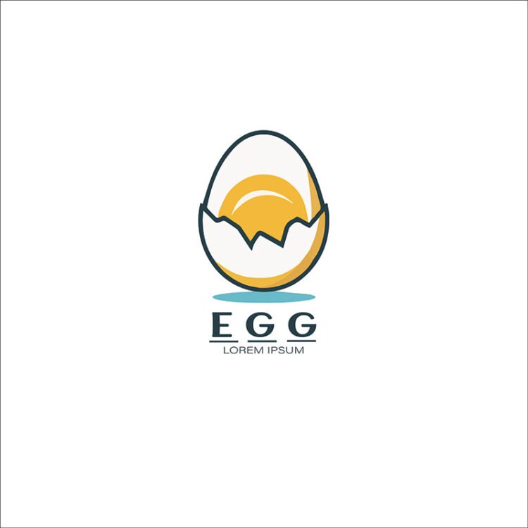 A logo of an egg