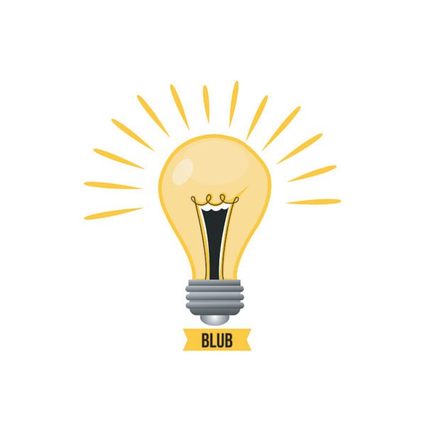 A logo of a bulb