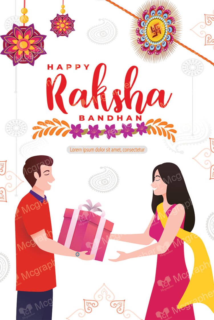 A brother giving gift to his sister on a rakhsha bandhan day