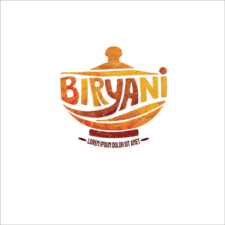 A logo of a biryani Pot