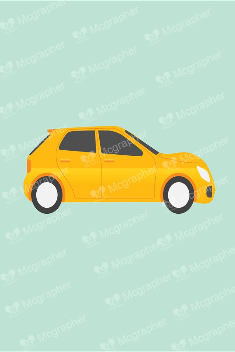 small car on a soft background