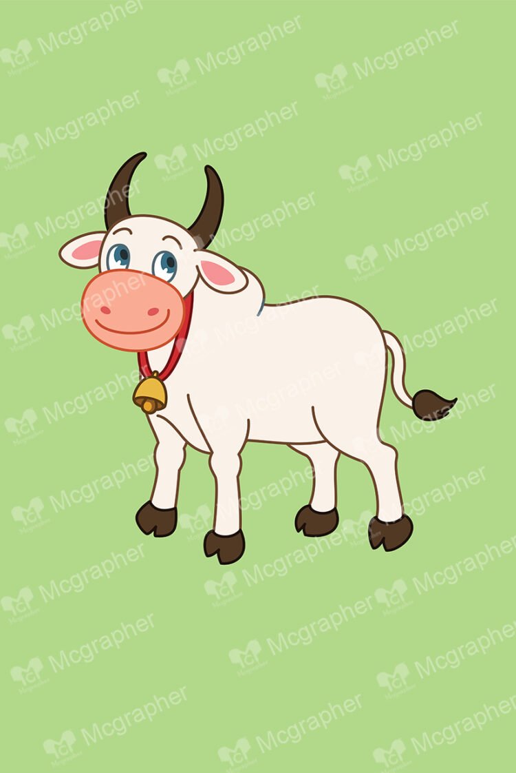 Cute looking cow