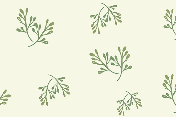 Background with green leafs