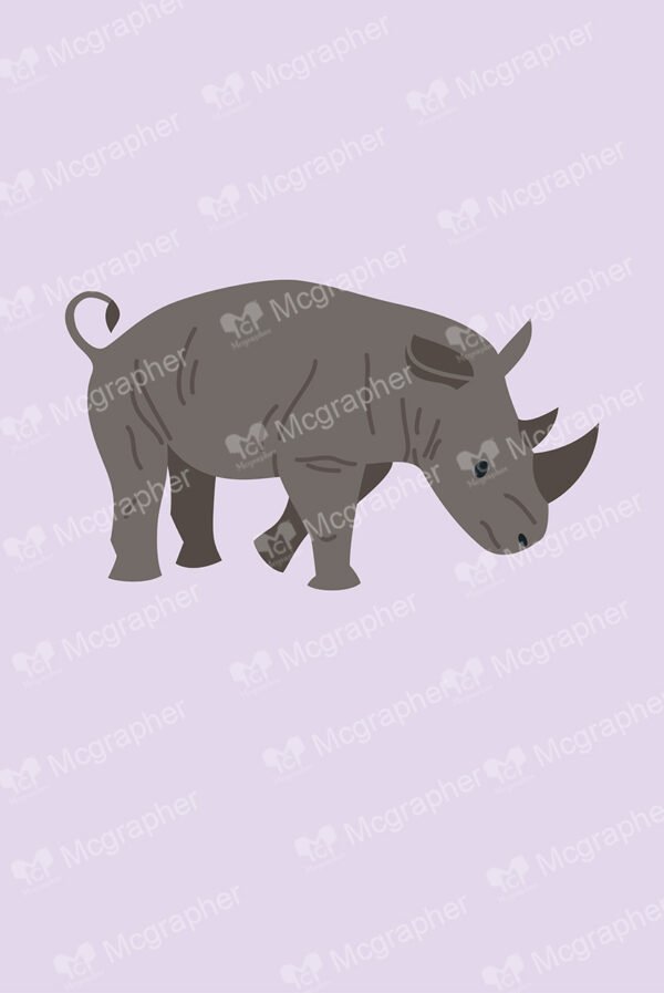 A baby rhinoceros