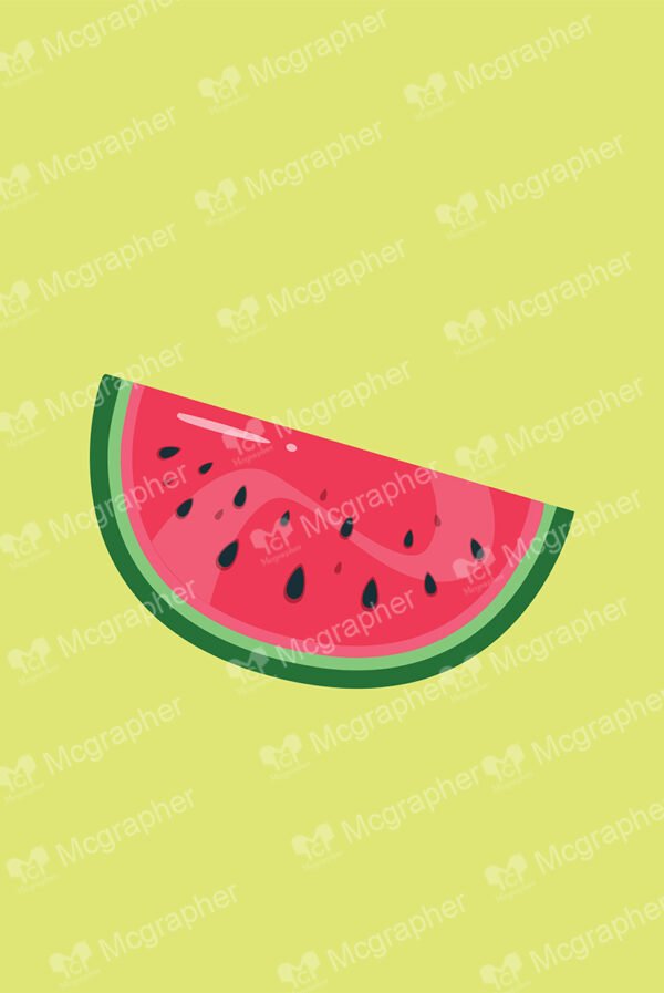 half watermelon on a soft background