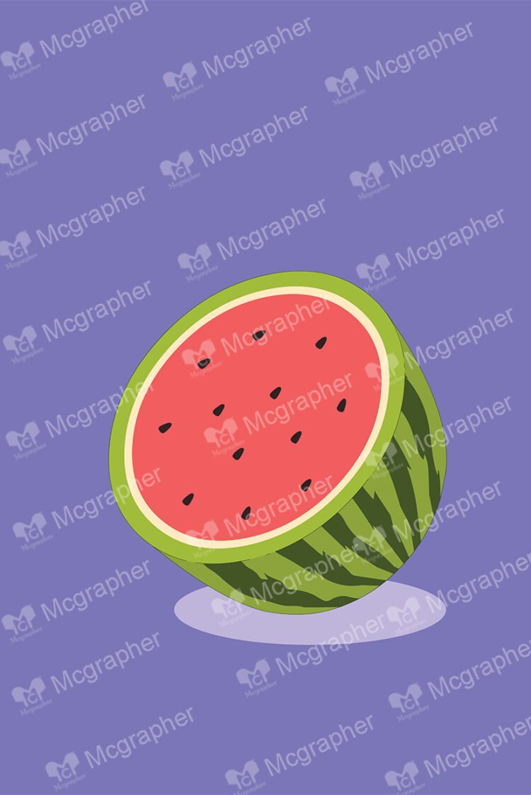 Delicious watermelon on a purple background