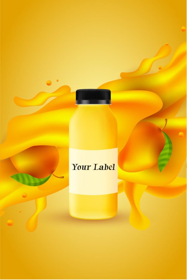 Mango Juice mock up bottle