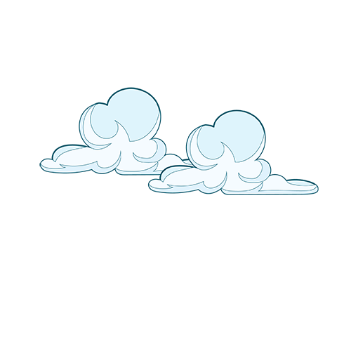 Multiple cloud graphics png