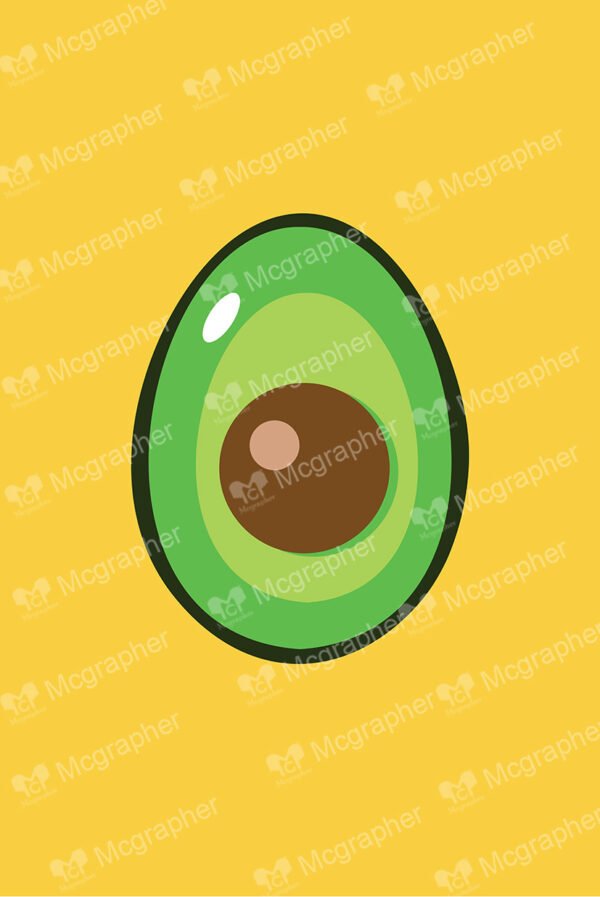 3d avocado design