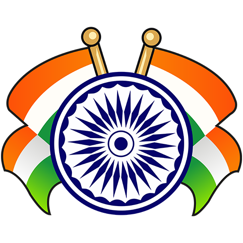 Indian Flag with Ashoka chakra