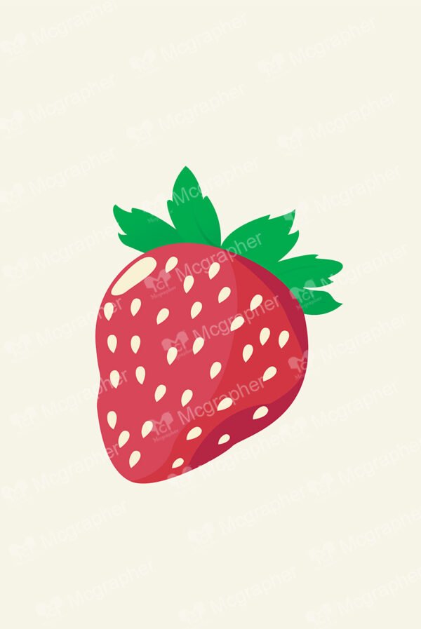 Strawberry on a light background