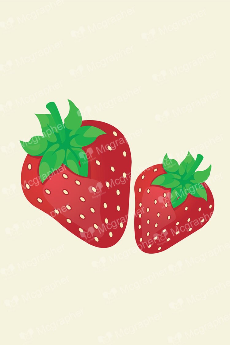 Pair of strawberries