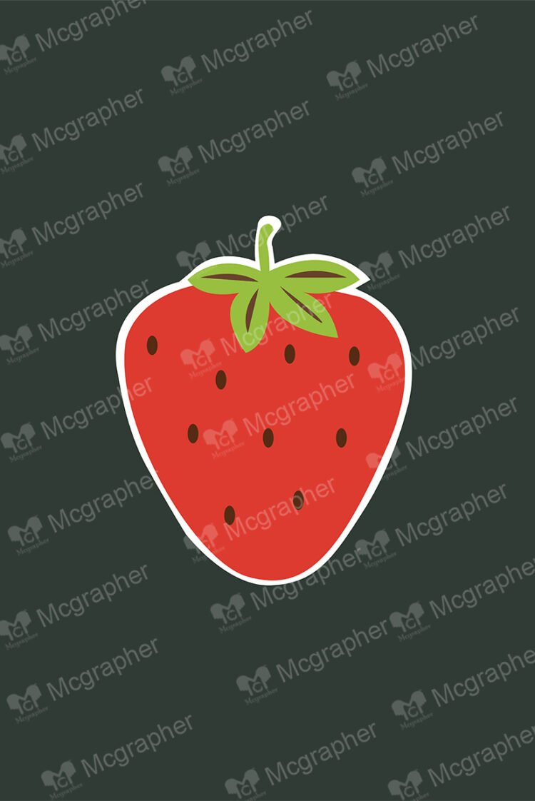 Strawberry on a dark background