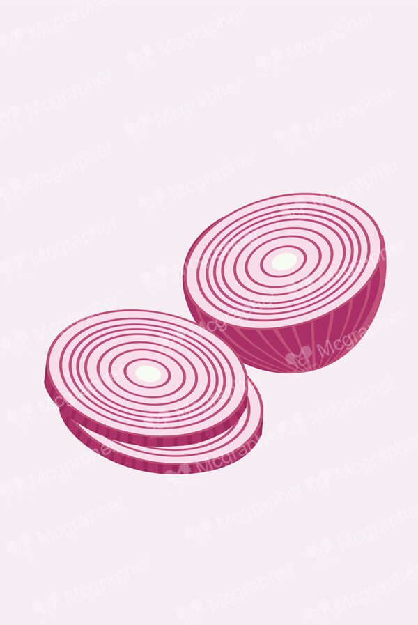 Slices of an onion