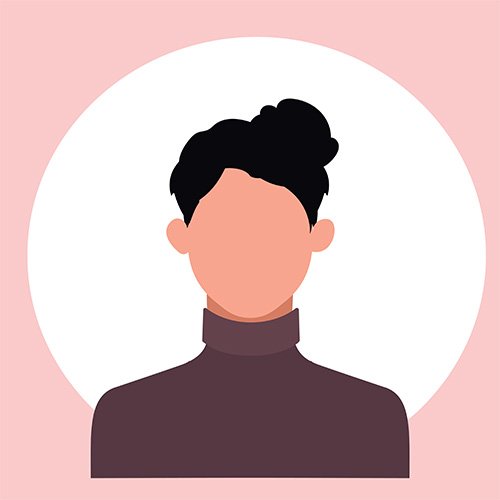 Instagram profile image with peach background