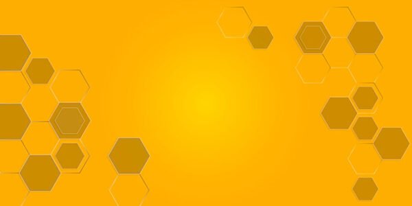 Yellow background with octagons