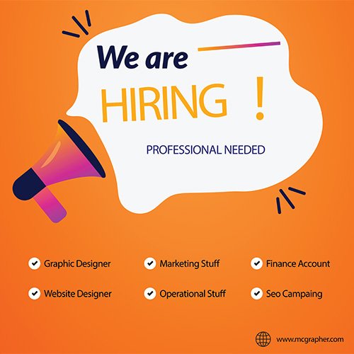 We are hiring professionals needed