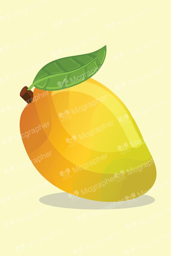 Mango with leaf