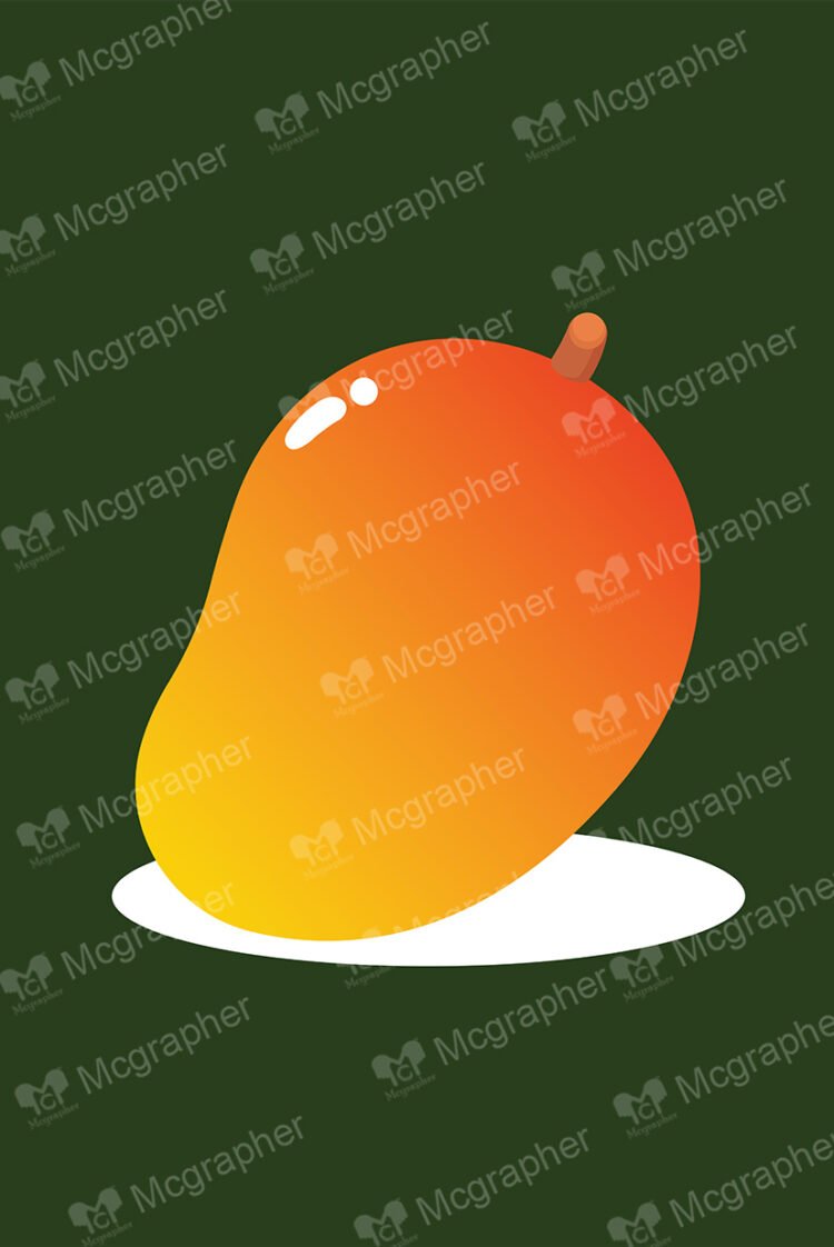 Mango on a dark background