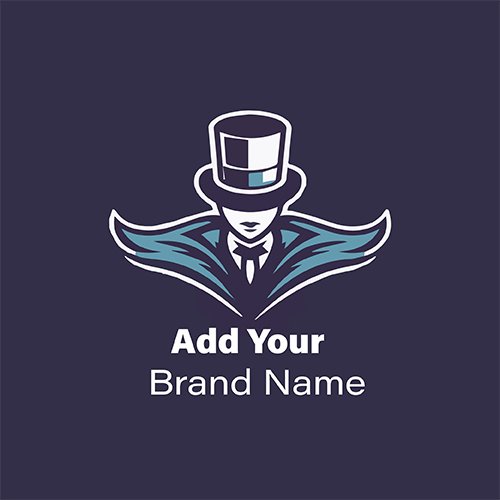 Magician with a hat logo