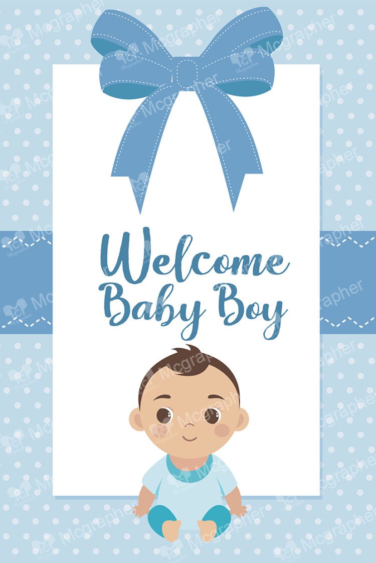 welcome baby boy card