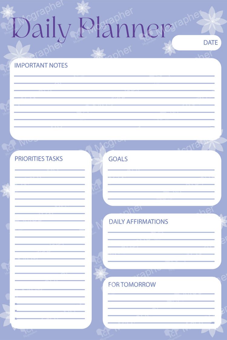 Important notes planner