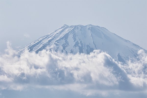 Mount Fuji above the clouds