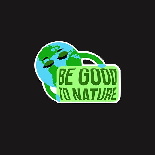 Be good to nature clipart