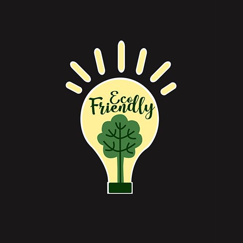 Eco friendly bulb with tree clipart