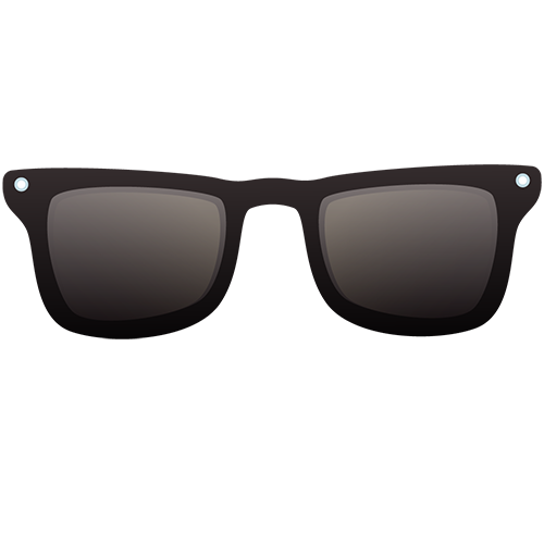 Black colour sun glasses png