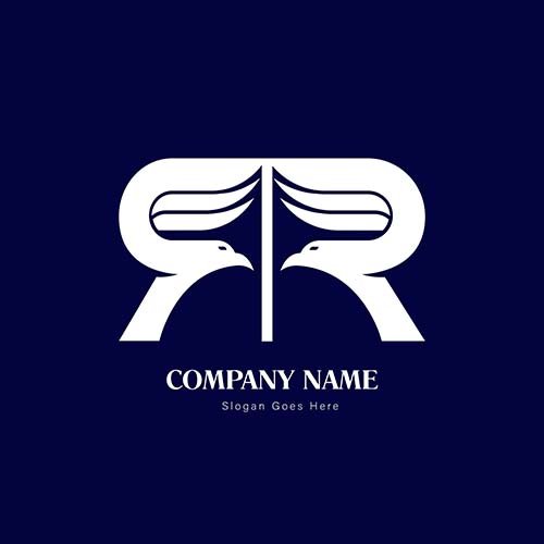 Letter R dual logo