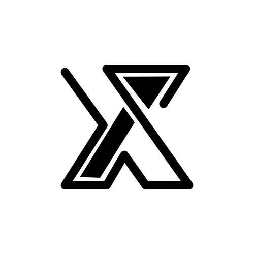 Black and white Letter X logo