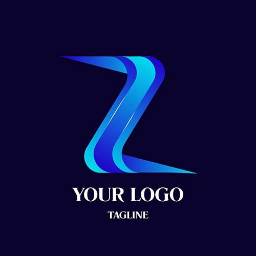 Dual colour Letter Z logo