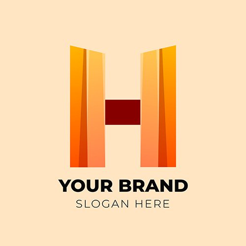 Letter H pillar logo