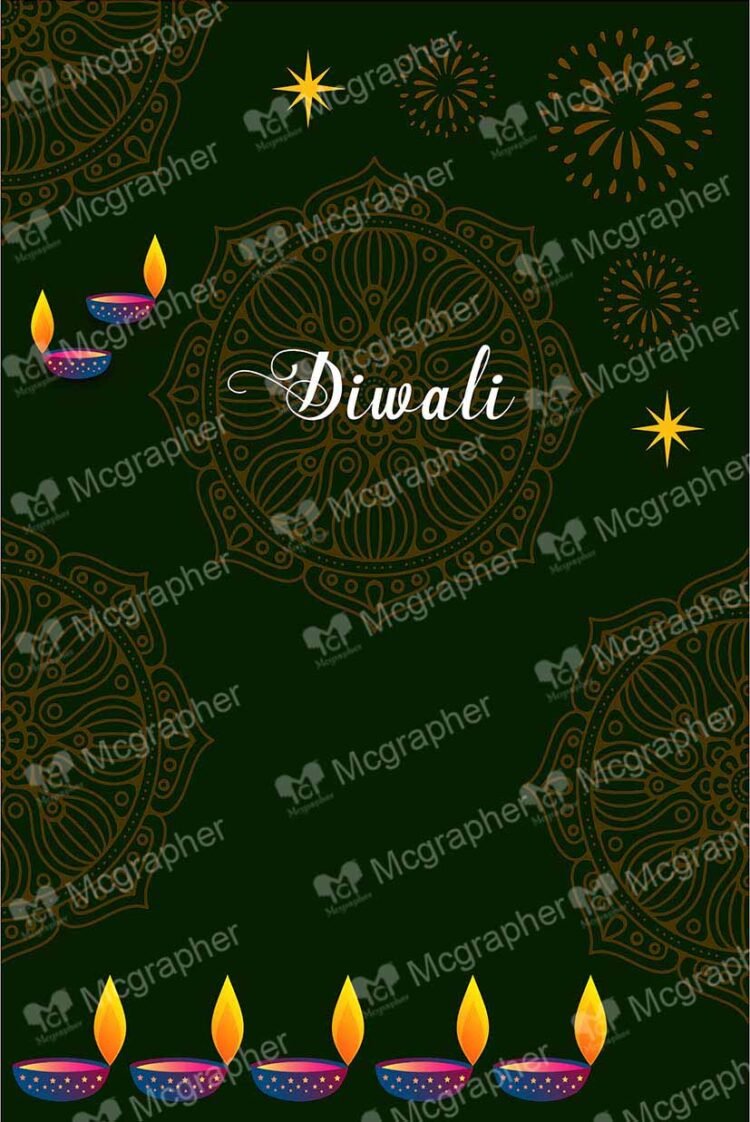 Happy Diwali with Diyas