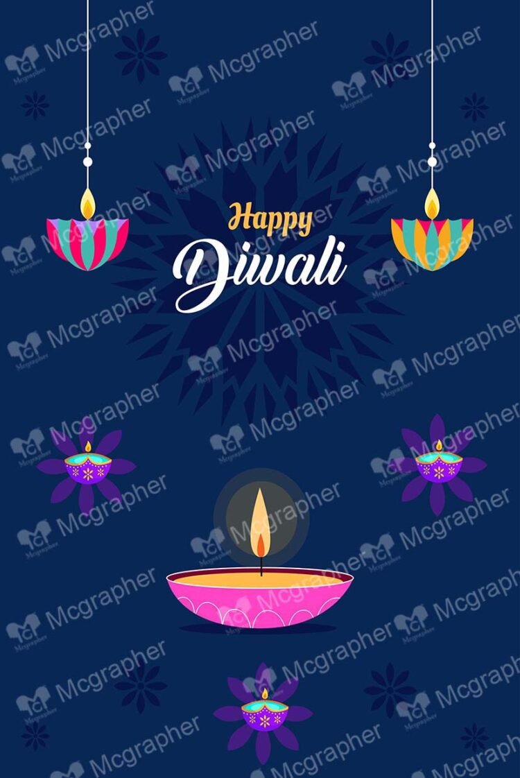 Happy Diwali with Pink Diya