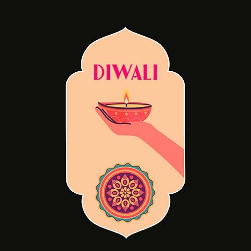 Diwali design clipart