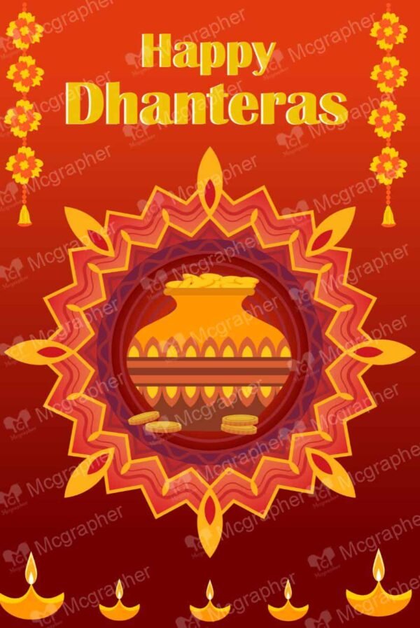 Happy Dhanteras with small Kalash