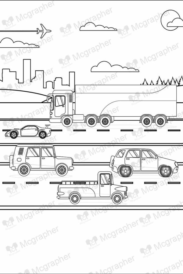 Vehicles on the highway